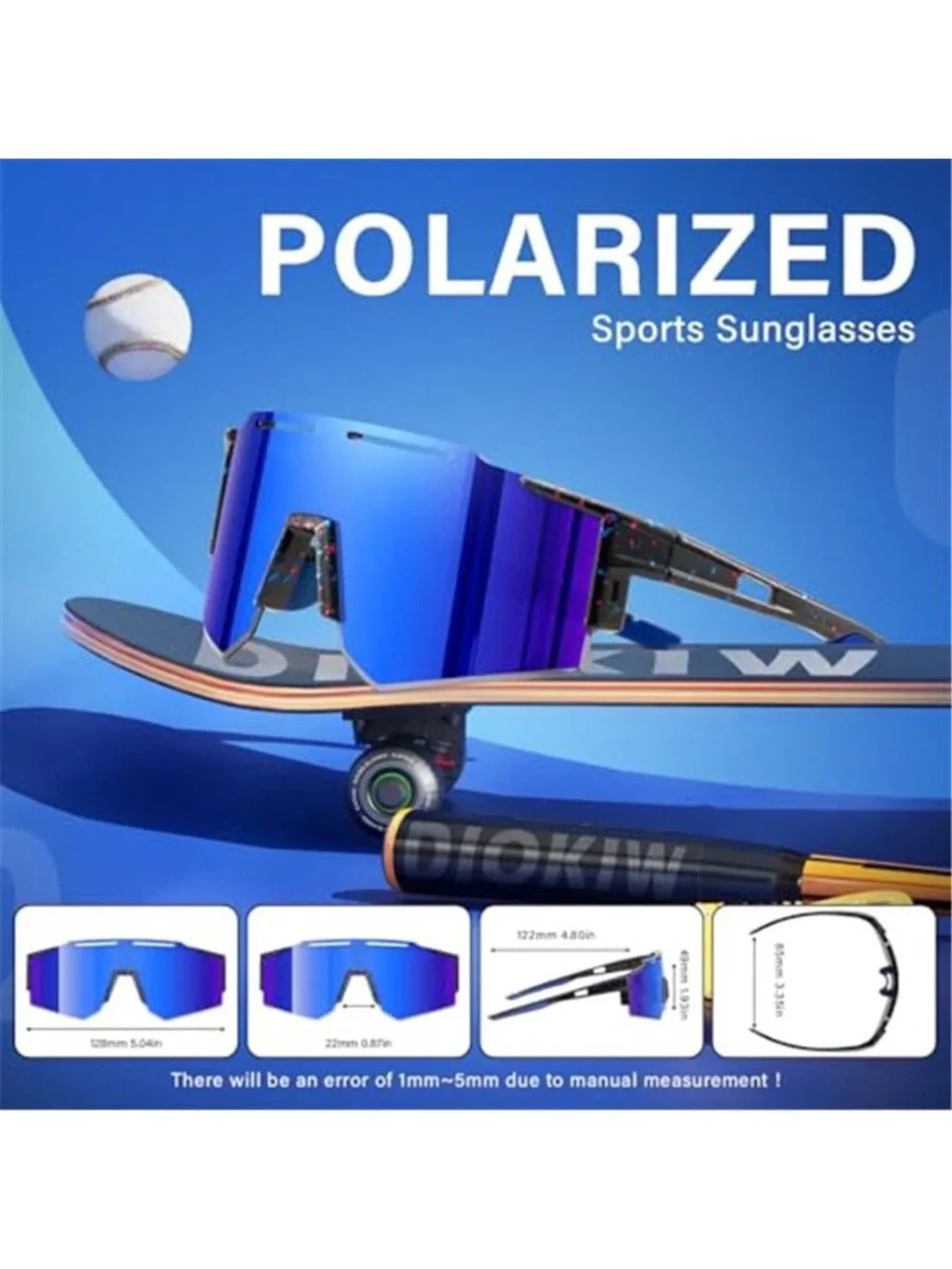 Kids Polarized Sunglasses UV400 Sports Baseball Cycling Youth Sunglasses 5 Pack